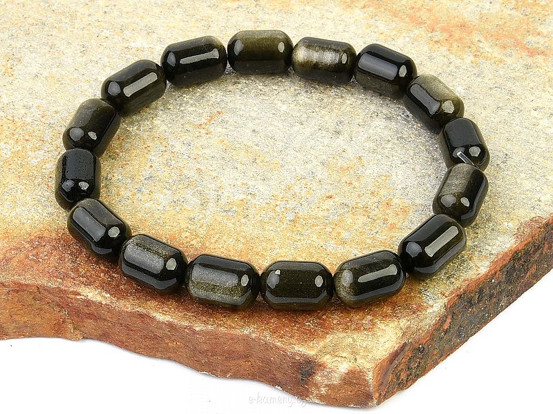 Gold obsidian bracelet (larger)