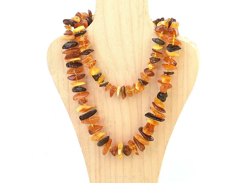 Necklace with amber (80cm)