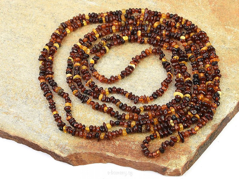 Long necklace amber boulders (185 - 200cm)