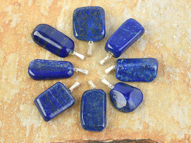 Lapis Lazuli irregular shaped cabochon Ag