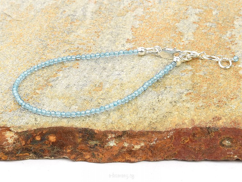Blue topaz bracelet soft Ag 925/1000