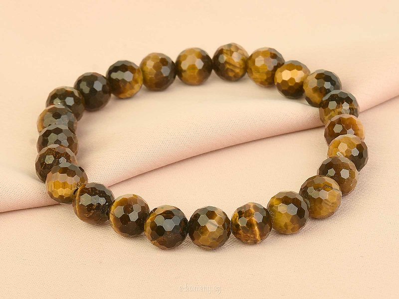 Women's bracelet made of tiger eye beads