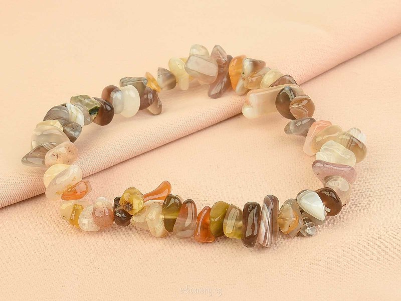 Agate bracelet irregular shapes