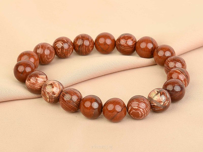 Jasper wrapped with beads 10mm bracelet