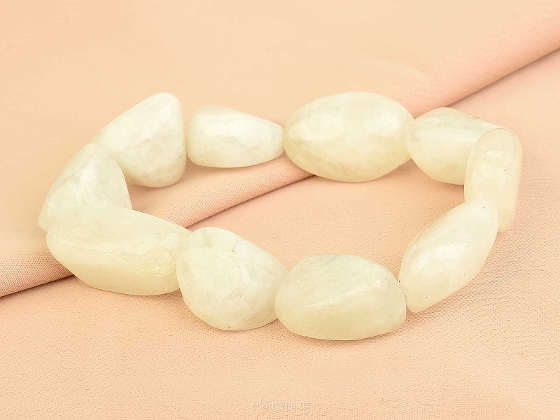 Irregular shape moonstone bracelet