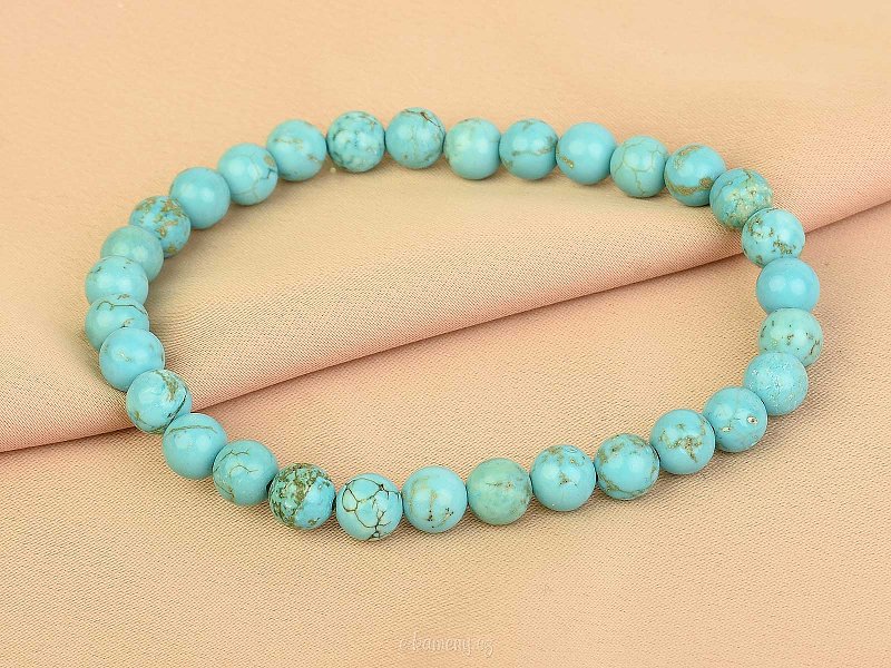 Smooth tyrkenite beads bracelet