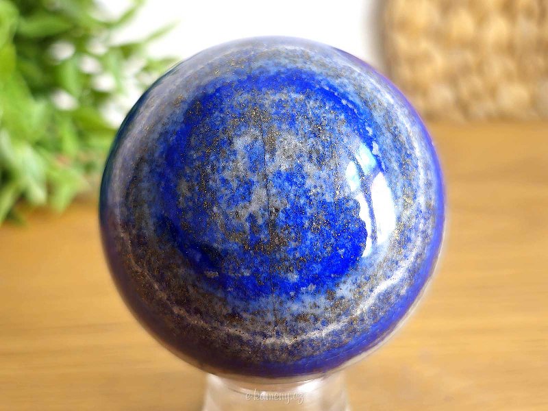 Smooth ball of lapis lazuli stone 473g