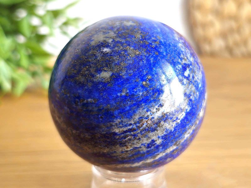 Smooth ball of lapis lazuli stone 336g