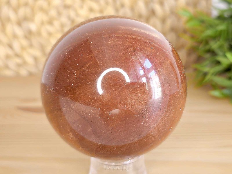 Red jasper stone in the shape of a sphere 531 grams