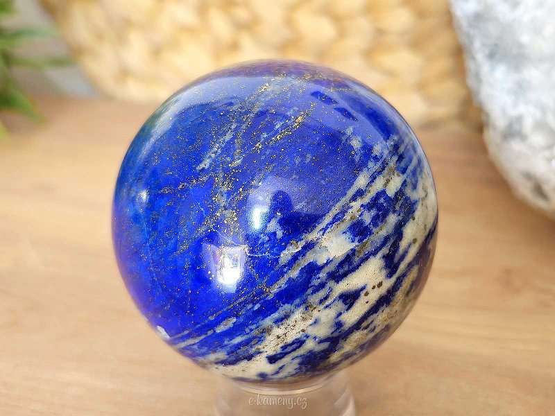 Lapis lazuli stone in the shape of a sphere 448 grams