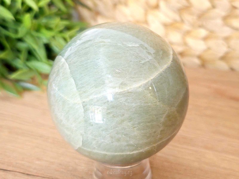 Adular shrimp stone in the shape of a ball 458 grams