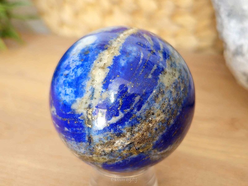 Lapis lazuli stone in the shape of a ball 339 grams