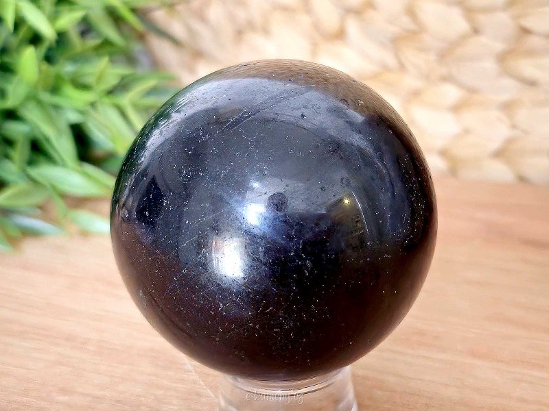 Tourmaline stone in the shape of a ball 565 grams