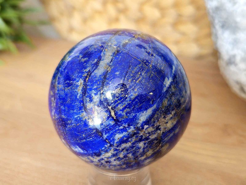 Lapis lazuli stone in the shape of a ball 390 grams