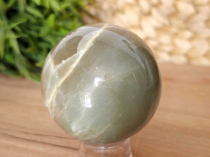 Adular shrimp stone in the shape of a sphere 363 grams