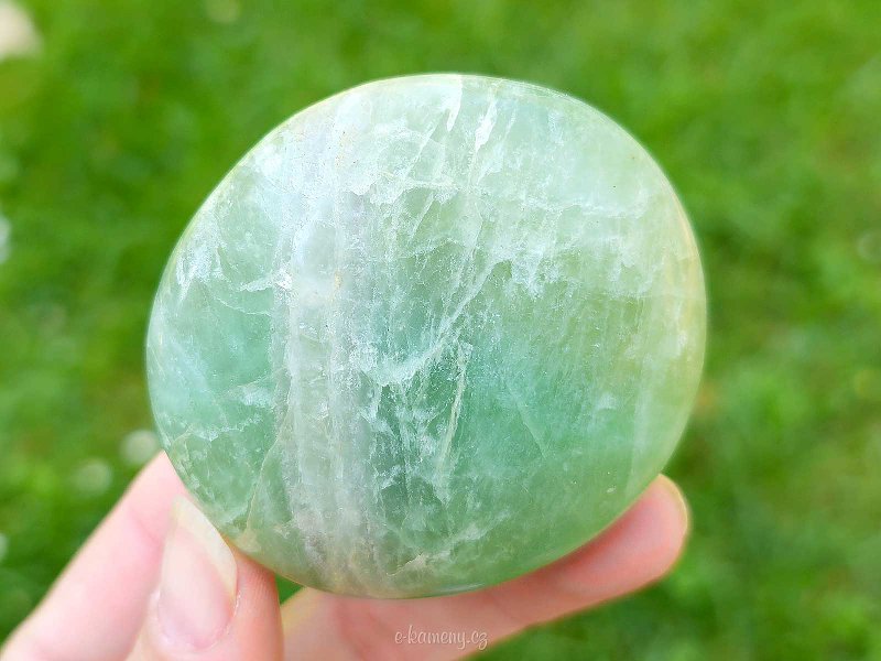 Smooth stone green fluorite 164 grams