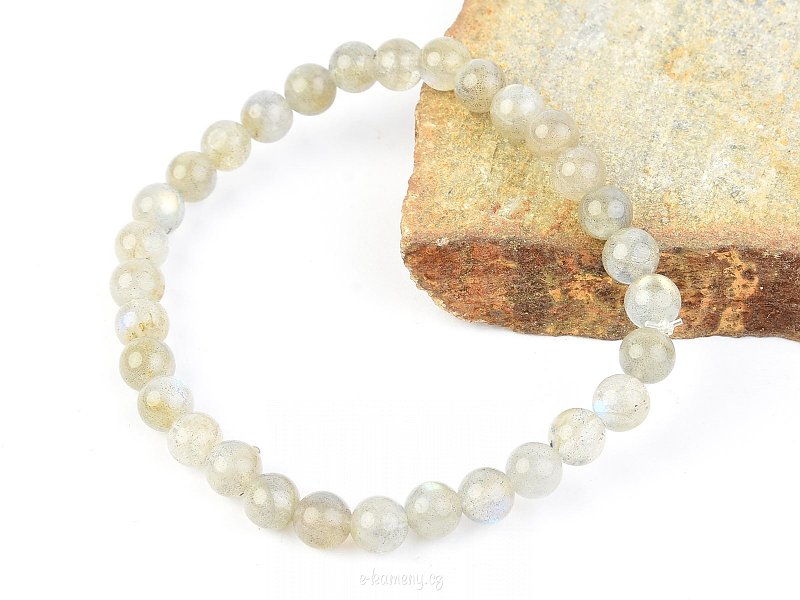 Bracelet beads 0.6 cm - Labradorit