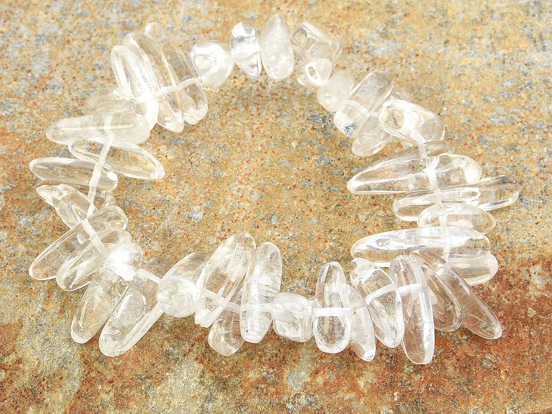 Crystal bracelet in the shape of long ovals