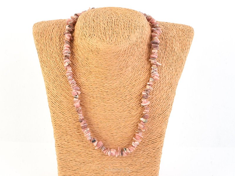 Necklace pieces of stones - Rhodochrosite