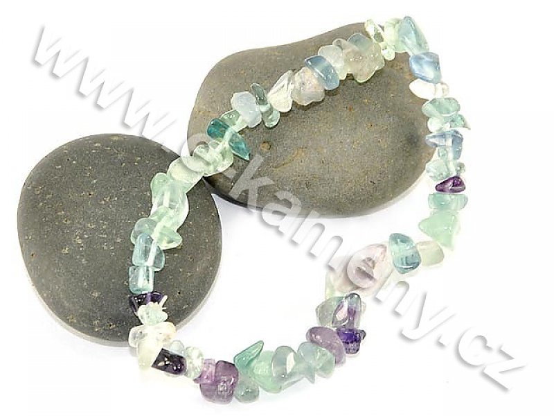 Bracelet pieces of stones - Fluorite