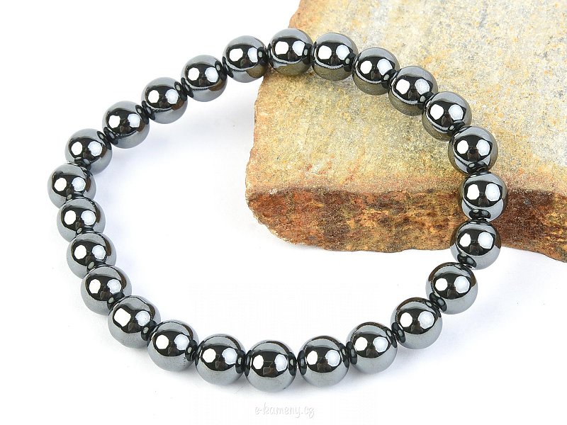 Hematite bracelet in the shape of beads