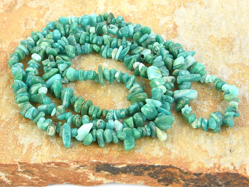 Dlouhý náhrdelník s kameny - Amazonit