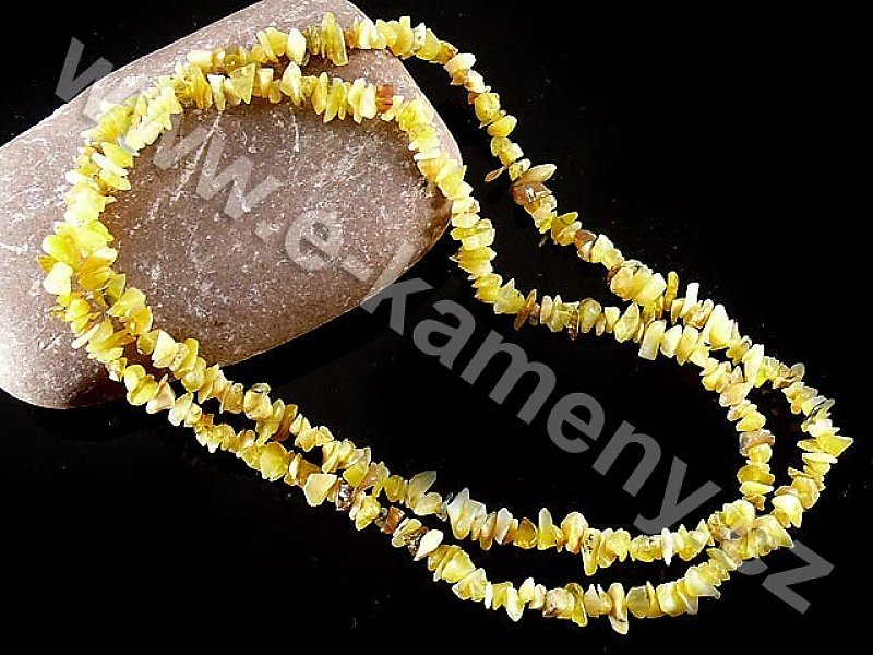Long necklace with stones - Golden Calcite