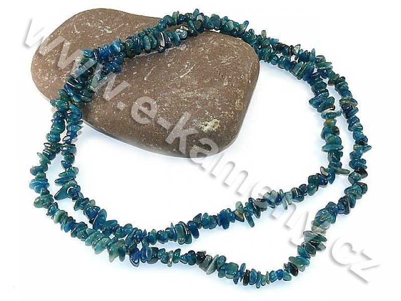 Dlouhý náhrdelník s kameny - Apatit