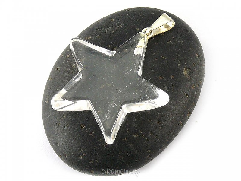 Pendant Star of the crystal (jewelry) 3.5 cm
