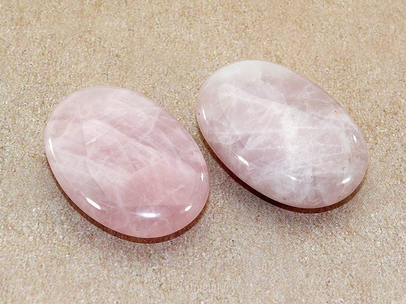 Rose quartz oval-shaped
