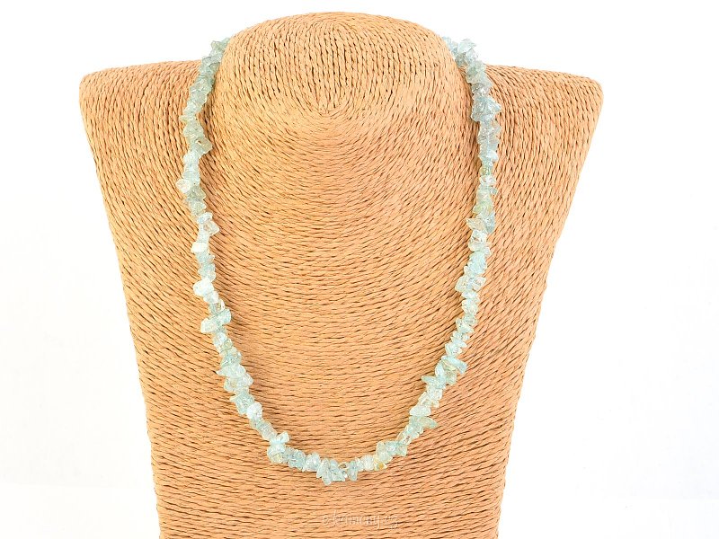 Necklace pieces of stones - Aquamarine
