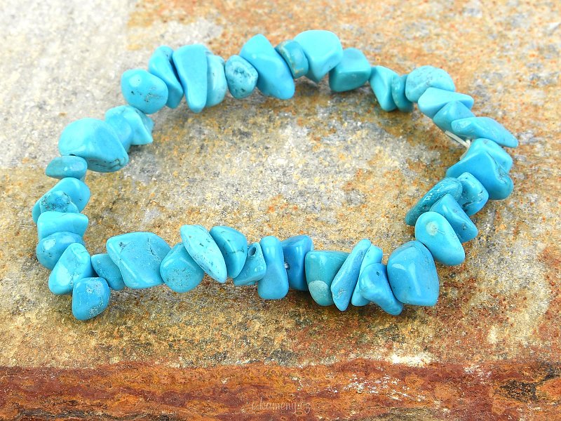 Bracelet pieces of stones - Howlit / tyrkenit