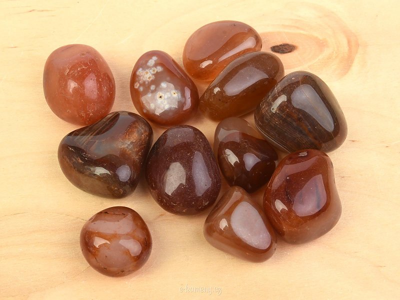 Brown agate from Brazil about 3 cm