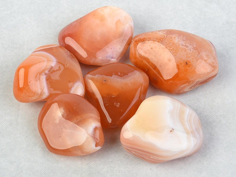 Orange agate from Brazil about 3 cm
