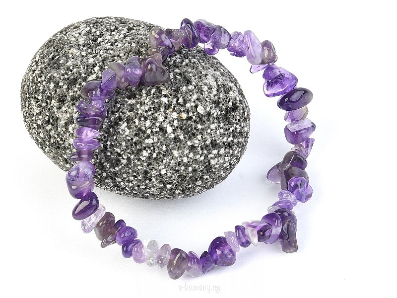 Bracelet pieces of stones - Amethyst