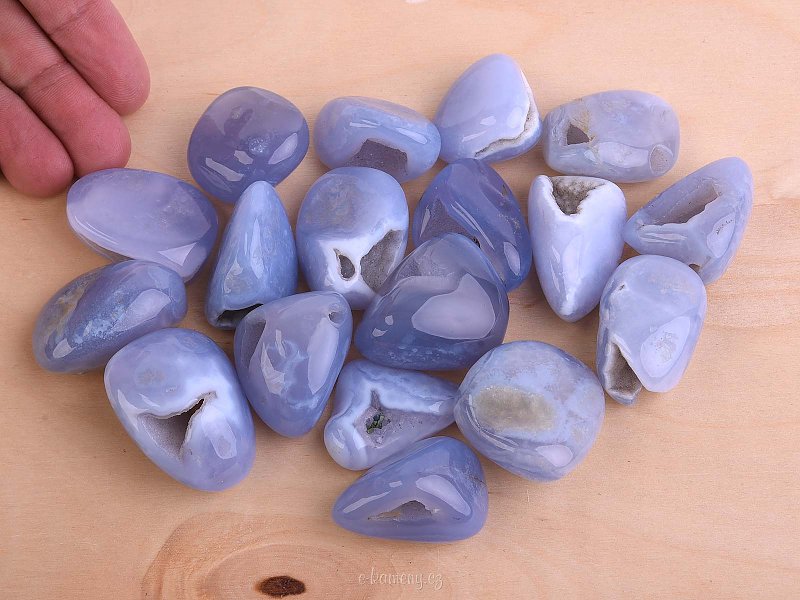 Tumbled chalcedony from Namibia