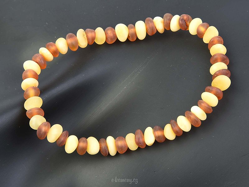 Elastic bracelet amber stones