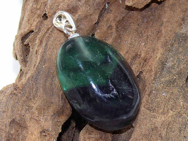 Pendant with fluorite Ag handle 31 mm
