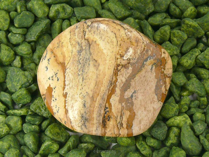 Obrázkový jaspis hladký kámen 37g