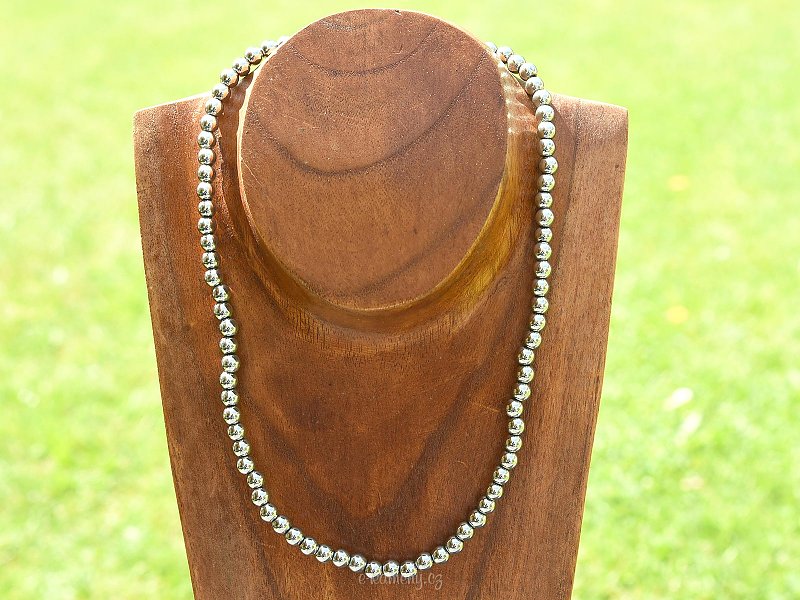 Plated hematite necklace 48cm