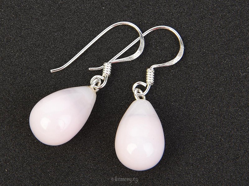 Earrings Pink Opal Ag