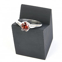 Stříbrný prsten granát rodolit Ag 925/1000