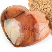 Dekorační srdce karneol 150mm