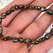 Irregular stones bronze bracelet