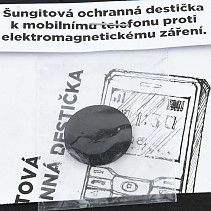 Destička na mobil ze šungitu (2cm)