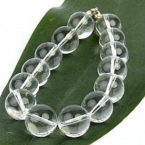 Crystal Bracelet Beads Beige Closure (24cm)