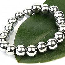 Bracelet hematite beads silver (1cm)