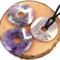 Amethyst donut pendant (3cm)