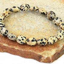 Jasper dalmatian pebbles bracelet
