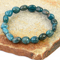Blue apatite pebble bracelet